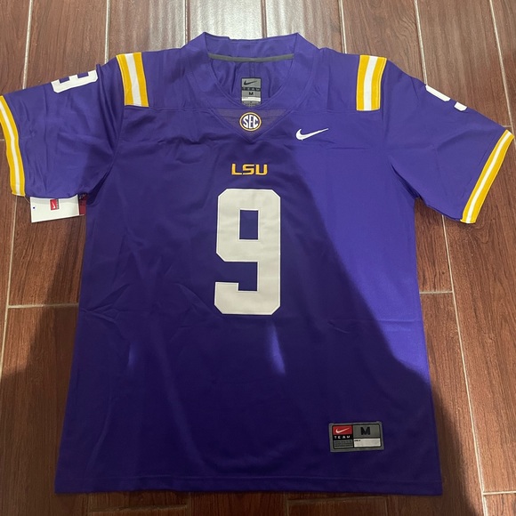 Joe "Burreaux" Burrow LSU Purple Jerseys S-2XL - Picture 2 of 6